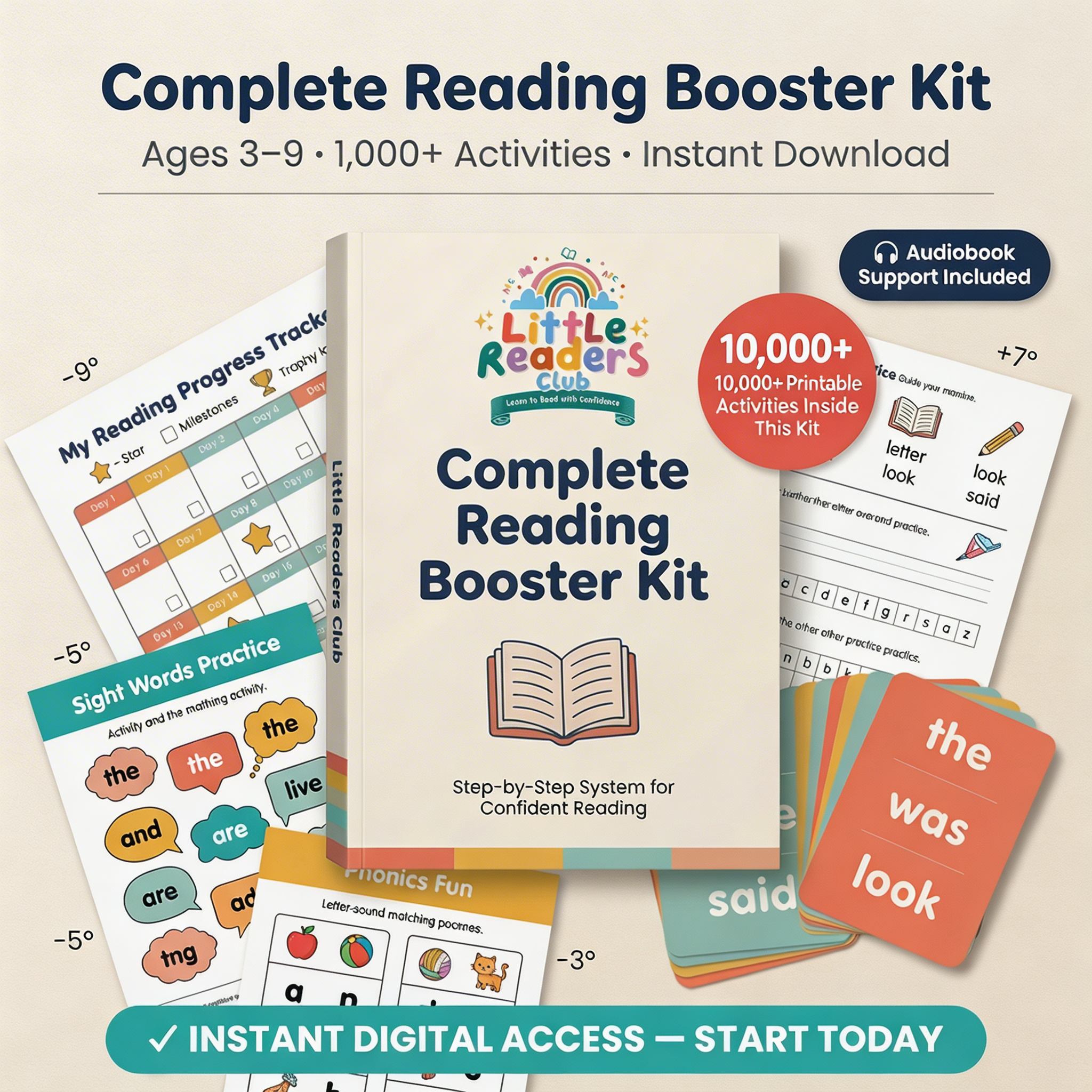 Complete Reading Booster Kit (Ages 3-9)